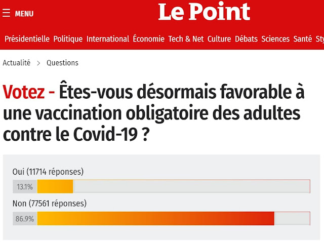 Cinq millions de Français, en marge de la prodigieuse soumission  « citoyenne », ont choisi de vivre sans l’odieux pass vaccinal à partir  d’aujourd’hui,